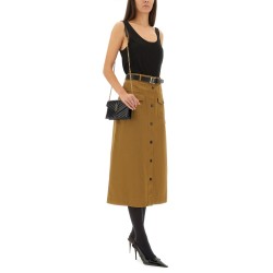 MIDI SKIRT WITH BUTTONS