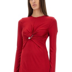 "SAFETY PIN" MIDI DRESS