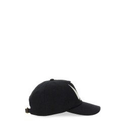 "CHEZ VALENTINO" EMBROIDERED BASEBALL CAP