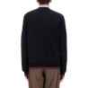 KNITTED WOOL CARDIGAN WITH WEB PATTERN