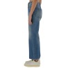 DENIM PANTS WITH LOGO LABEL