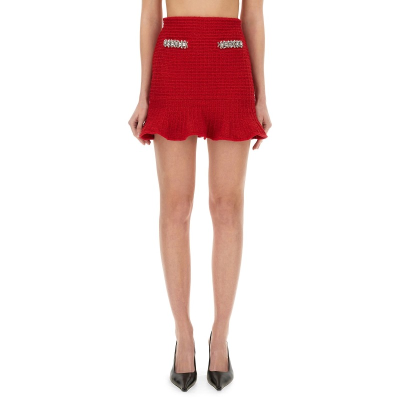 TEXTURED KNIT SKIRT