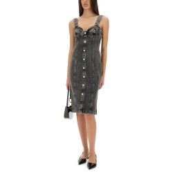 DENIM MIDI DRESS