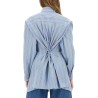 JACQUARD SHIRT AND KNOT IN THE BACK