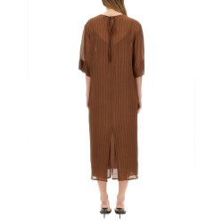 SILK MIDI DRESS