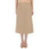 WAXED LINEN SKIRT