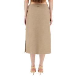 WAXED LINEN SKIRT