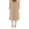 WAXED LINEN SKIRT