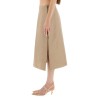 WAXED LINEN SKIRT