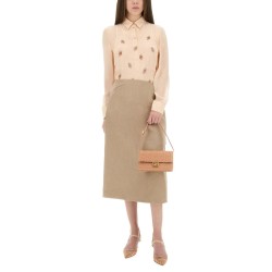 EMBROIDERED GEORGETTE TOP