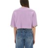 KNIT CROP T-SHIRT