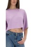 KNIT CROP T-SHIRT