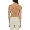 LAMINATED PLEATED SATIN TOP