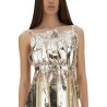 LAMINATED PLEATED SATIN TOP