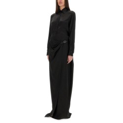 MAXI "WRAP" SKIRT WITH BELT