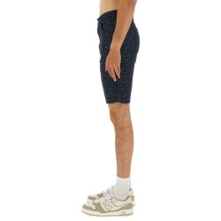 FF JACQUARD DENIM SHORTS