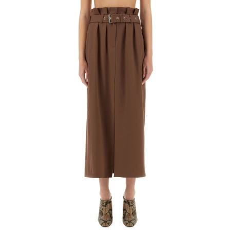 WOOL SKIRT WITH BELT