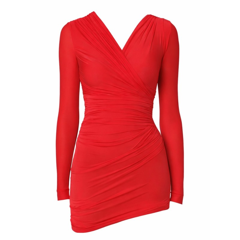 DRAPED MINI DRESS