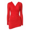 DRAPED MINI DRESS