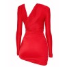 DRAPED MINI DRESS