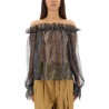 LUREX SILK CREPONNE TOP