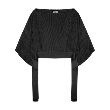 KNITTED PONCHO