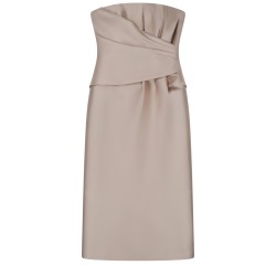 MIDI DRESS WITH DRAPE