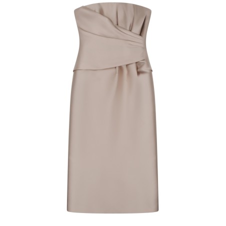 MIDI DRESS WITH DRAPE