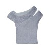 ASYMMETRICAL TOP WITH RHINESTONES