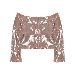SEQUINED SLEEVELESS TOP