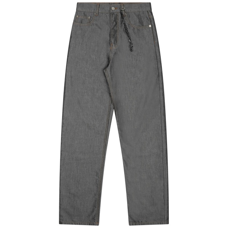 DENIM PANTS WITH CHAIN