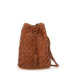BORSA "POMPOM DOUBLE JUMP TAN"