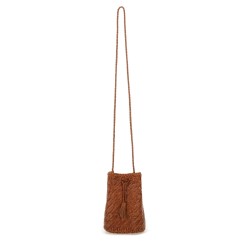 BORSA "POMPOM DOUBLE JUMP TAN"