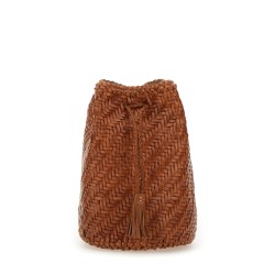 BORSA "POMPOM DOUBLE JUMP TAN"