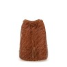 BORSA "POMPOM DOUBLE JUMP TAN"