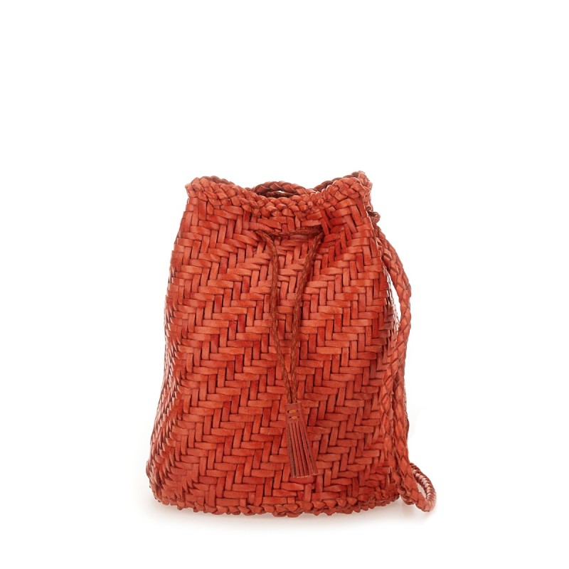BORSA "POMPOM DOUBLE JUMP TAN"