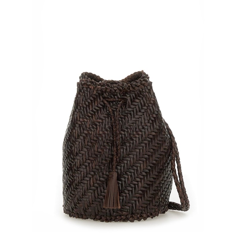BORSA "POMPOM DOUBLE JUMP TAN"