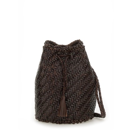 BORSA "POMPOM DOUBLE JUMP TAN"