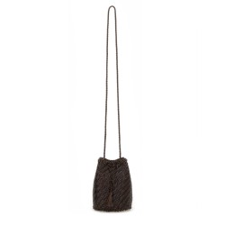 BORSA "POMPOM DOUBLE JUMP TAN"