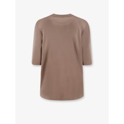 Cotton, modal and silk blend T-shirt