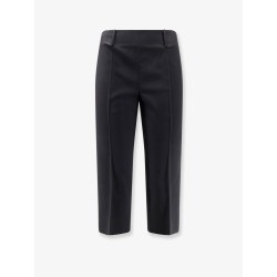 Wool blend capri trousers