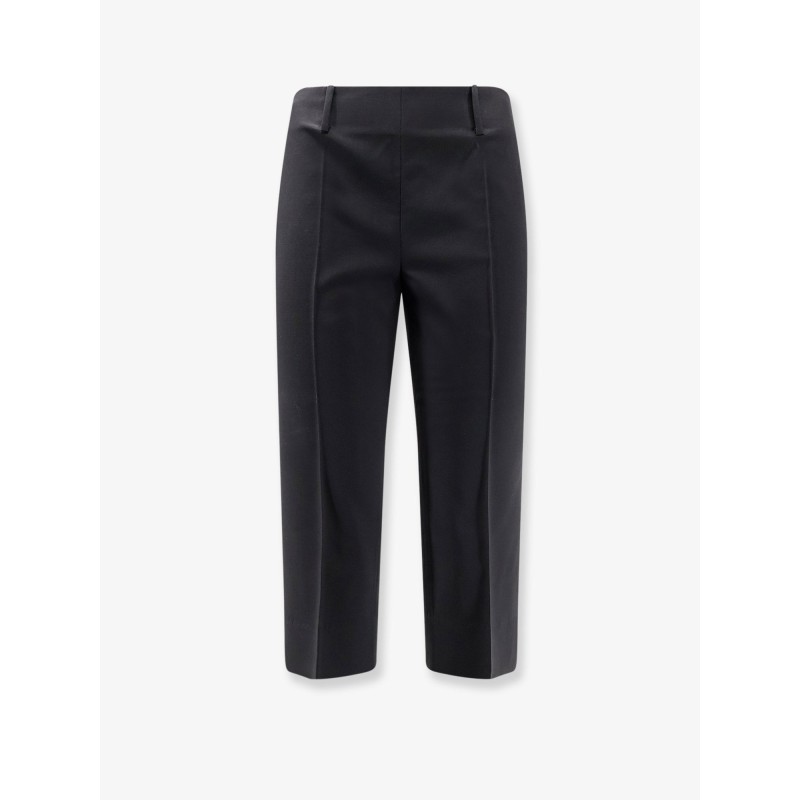 Wool blend capri trousers