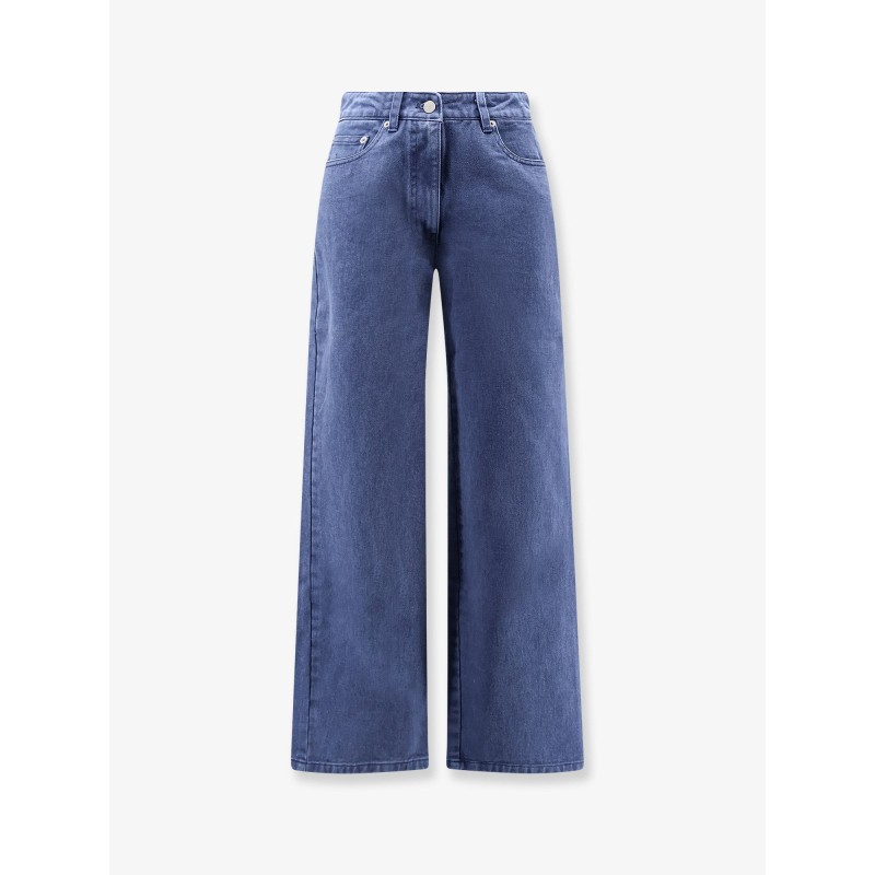 Blue denim jeans