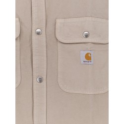 Prescott canvas jacket with front logo patch