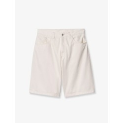 Brandon white denim bermuda shorts