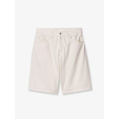Brandon white denim bermuda shorts