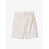 Brandon white denim bermuda shorts