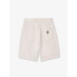 Brandon white denim bermuda shorts