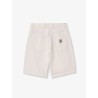 Brandon white denim bermuda shorts