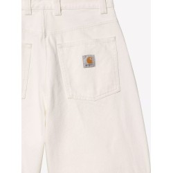 Brandon white denim bermuda shorts